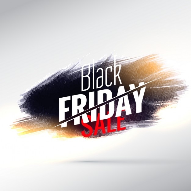 Incroyable Black Friday Conception Vente D'affiches Avec Effet De Peinture