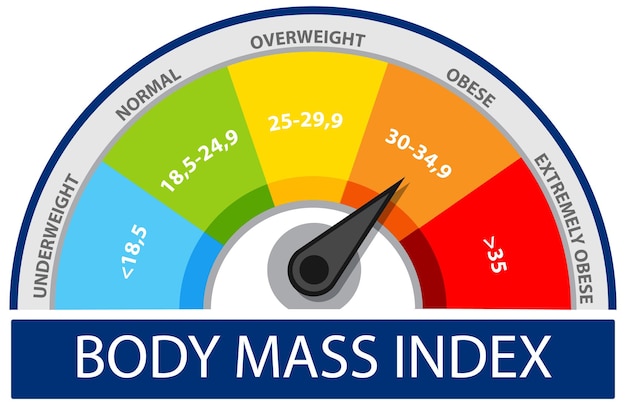 Vecteur gratuit indice de masse corporelle
