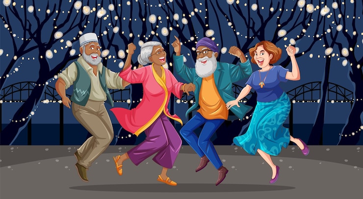 Vecteur gratuit indiens célébrant avec la danse