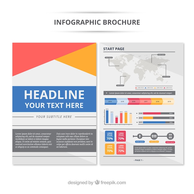 Vecteur gratuit infographic sur la brochure