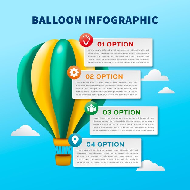 Infographie De Ballon Réaliste