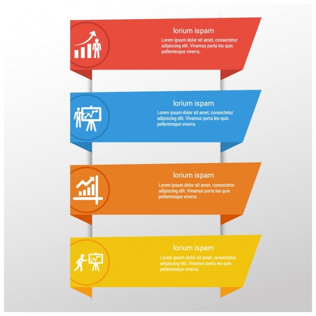 Vecteur gratuit infographie bannières templates