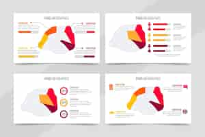 Vecteur gratuit infographie de la carte de paris plat