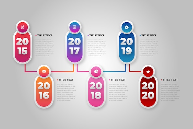 Infographie Chronologie De Dégradé