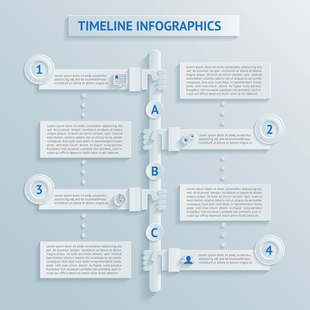 Infographie De La Chronologie Papier