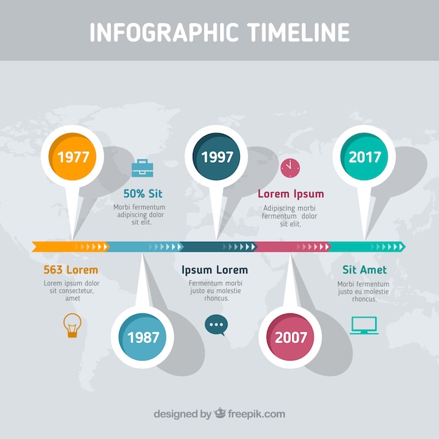 Infographie Avec Chronologie Professionnelle