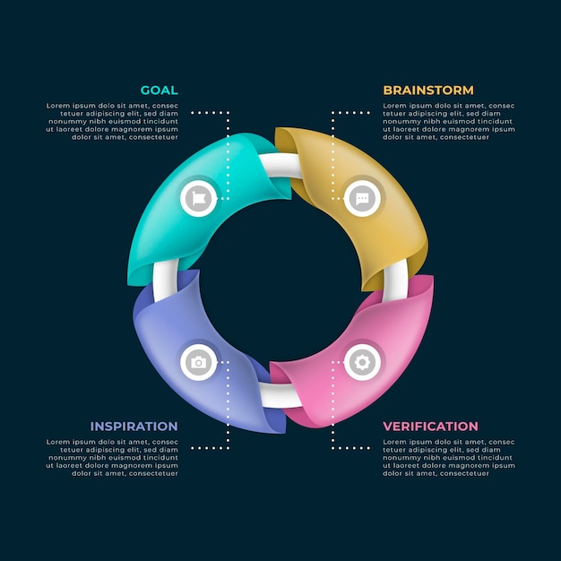 Infographie De Créativité Dégradé