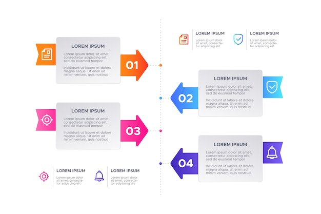 Infographie Dégradé Coloré