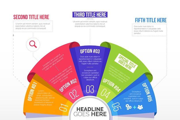 Infographie De Diagramme Circulaire Plat