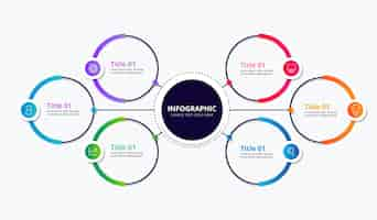 Vecteur gratuit infographie de diagramme circulaire réaliste