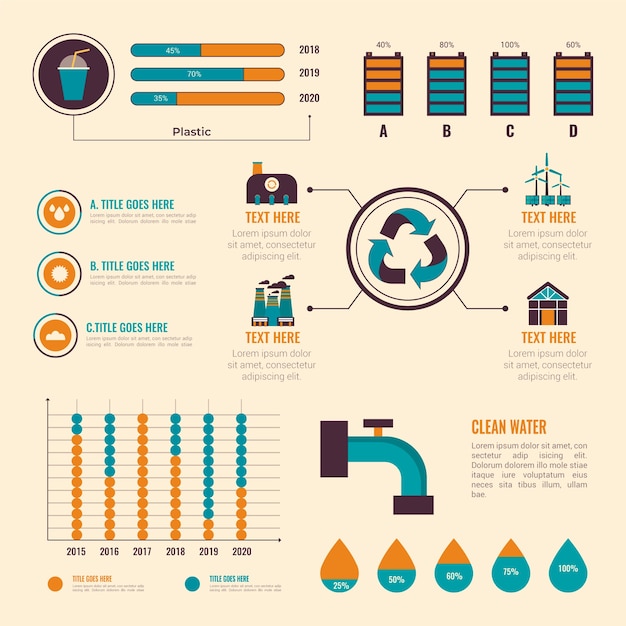 Infographie De L'écologie Design Plat