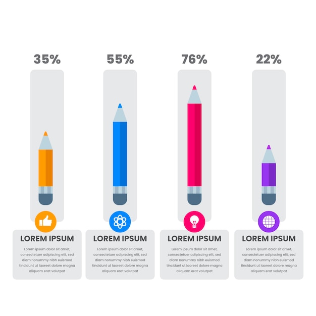 Infographie De L'éducation Au Design Plat