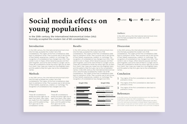 Vecteur gratuit infographie élégante sur la recherche en sciences sociales