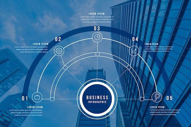 Infographie D'entreprise Avec Photo