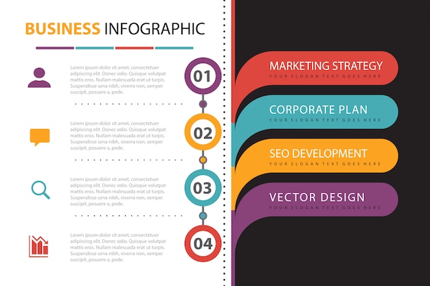 Infographie De L'entreprise Avec Présentation De L'élément