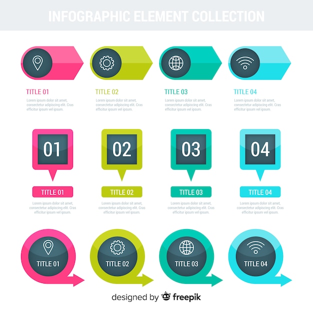 Infographie Avec étape Et Options