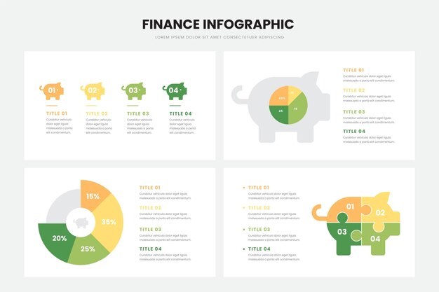 Vecteur gratuit infographie des finances