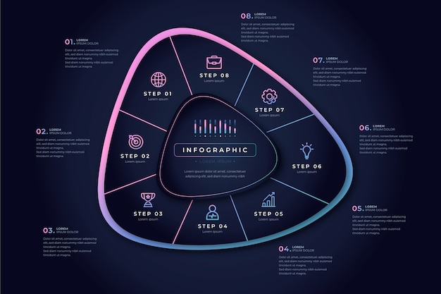 Infographie De Forme Abstraite Dégradé