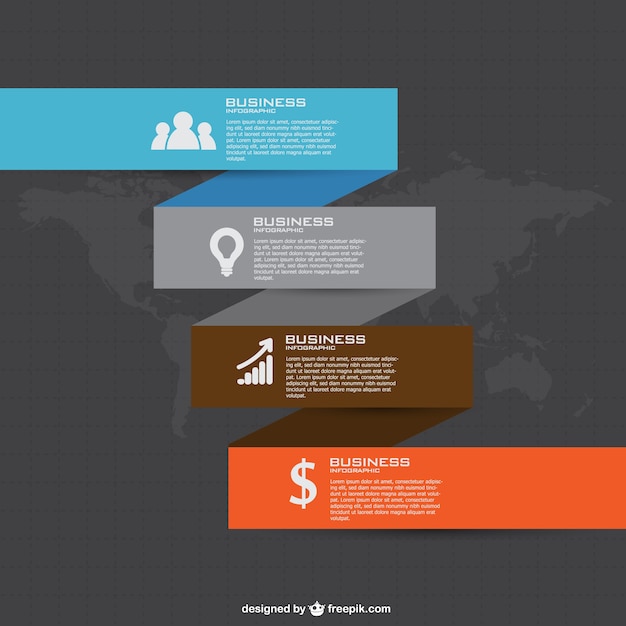 Vecteur gratuit infographie plan d'affaires gratuits