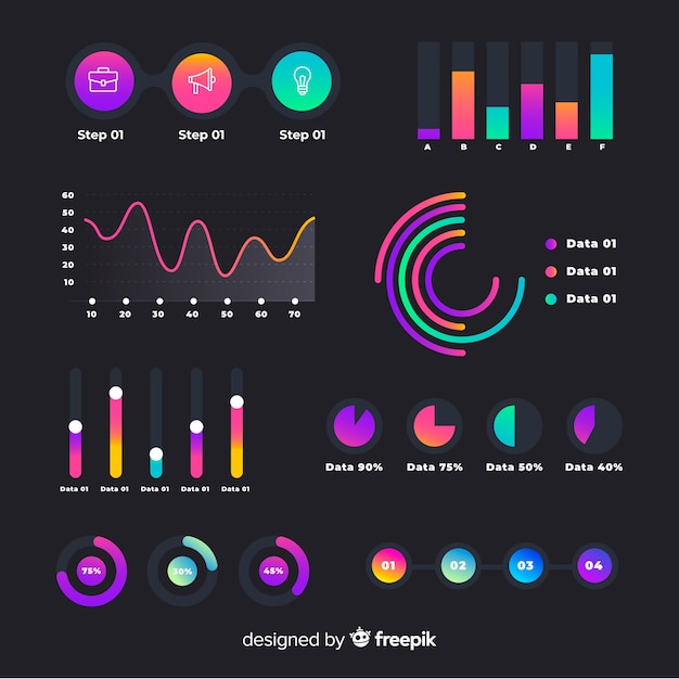 Infographie Plat Avec Statistiques