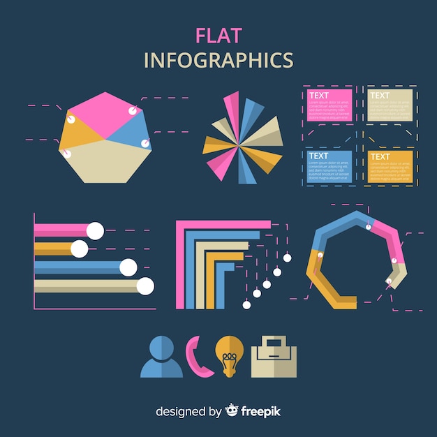 Vecteur gratuit infographie à plat