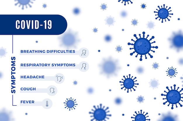 Vecteur gratuit infographie de la protection contre les symptômes du coronavirus