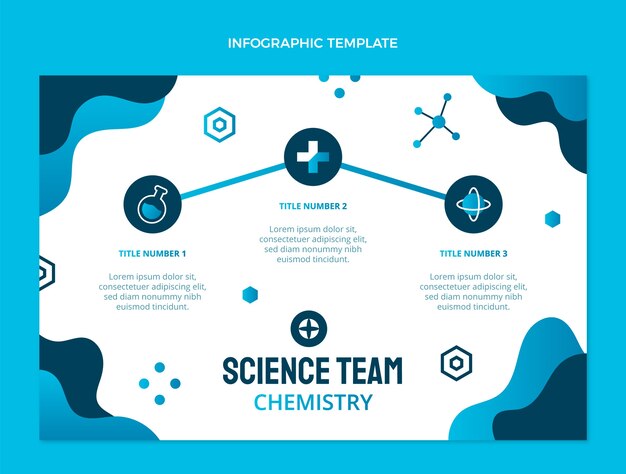 Vecteur gratuit infographie scientifique design plat