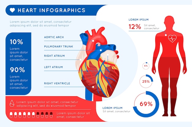 Vecteur gratuit infographie soins médicaux