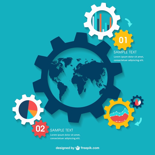 Infographique D'affaires Global