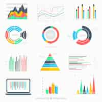 Vecteur gratuit infographique de données d'affaires