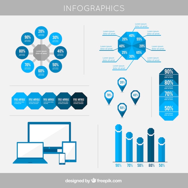 Vecteur gratuit infographique de la technologie