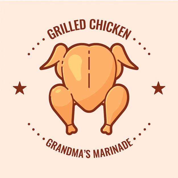 Insigne de poulet grillé