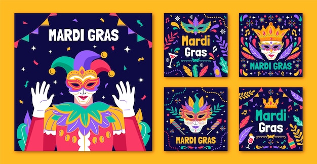 Instagram Publie Une Collection Pour La Célébration Du Carnaval Du Mardi Gras