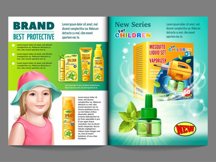 Vecteur gratuit installations de protection contre les insectes pour les enfants