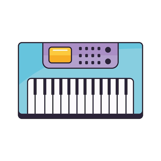 Vecteur gratuit instrument de musique à synthétiseur