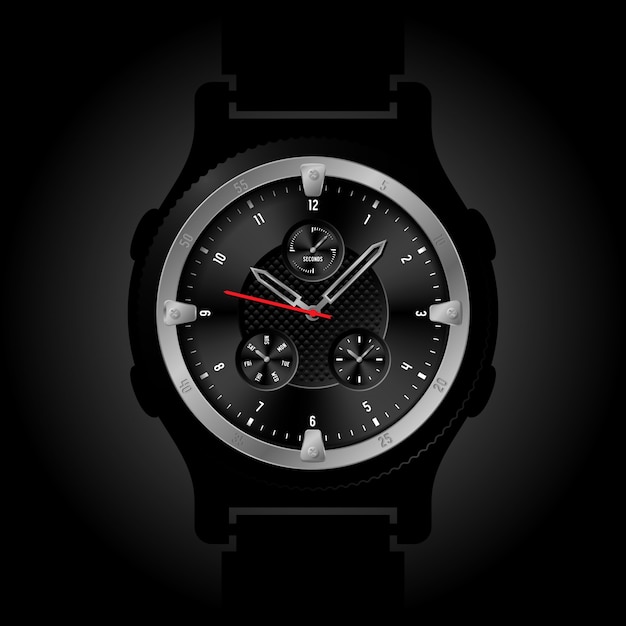 Vecteur gratuit interface montres classiques