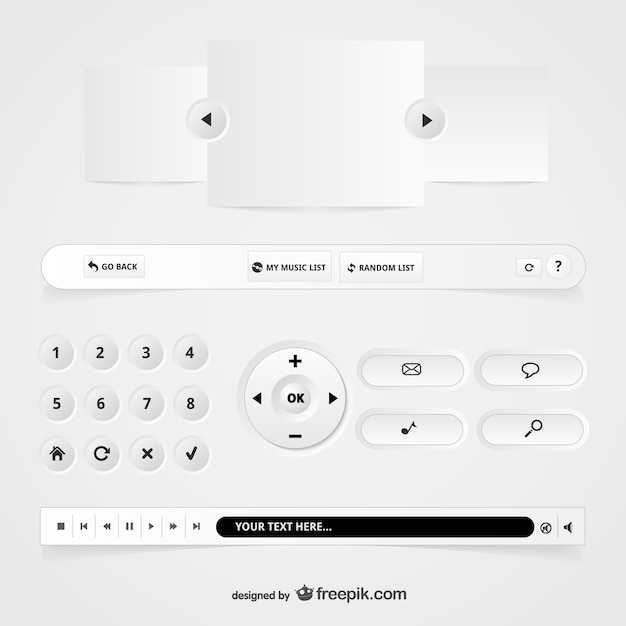 Interface Utilisateur Modèle De Vecteur