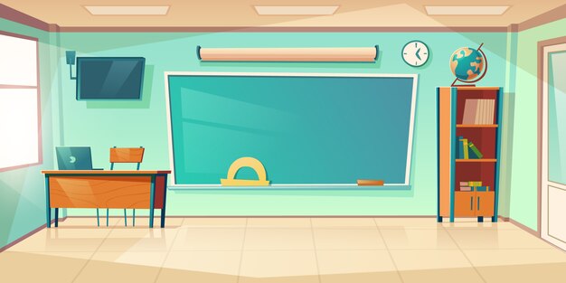 Intérieur de salle de classe vide, classe d'école ou d'université