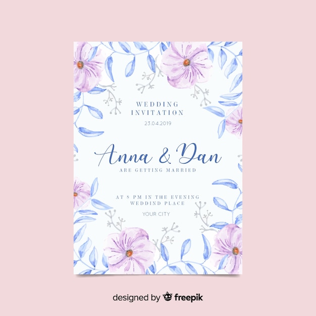 Invitatio De Mariage Floral