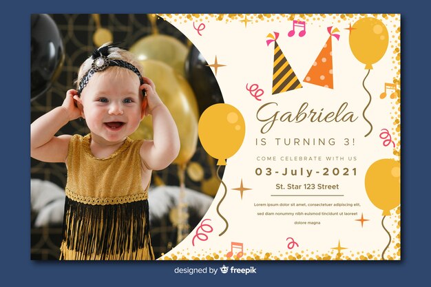 Carte d'invitation anniversaire : 1283 modèles gratuits