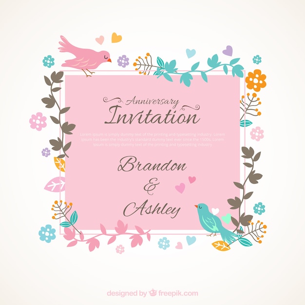 Invitation D'anniversaire Mignon