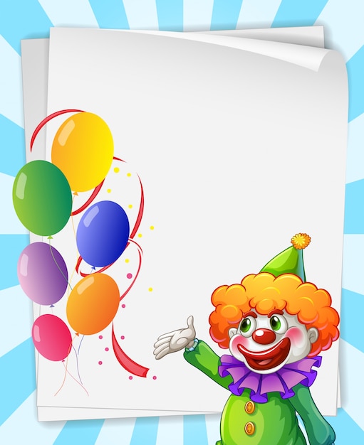 Invitation De Clown