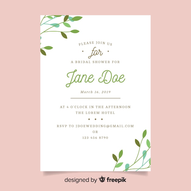 Invitation De Douche Nuptiale