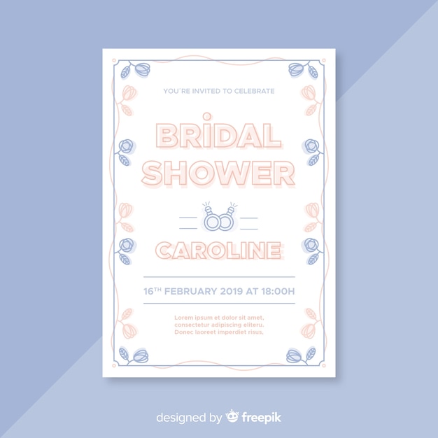 Invitation De Douche Nuptiale