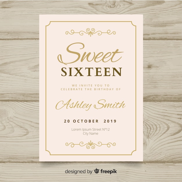 Invitation à Une Fête D'anniversaire