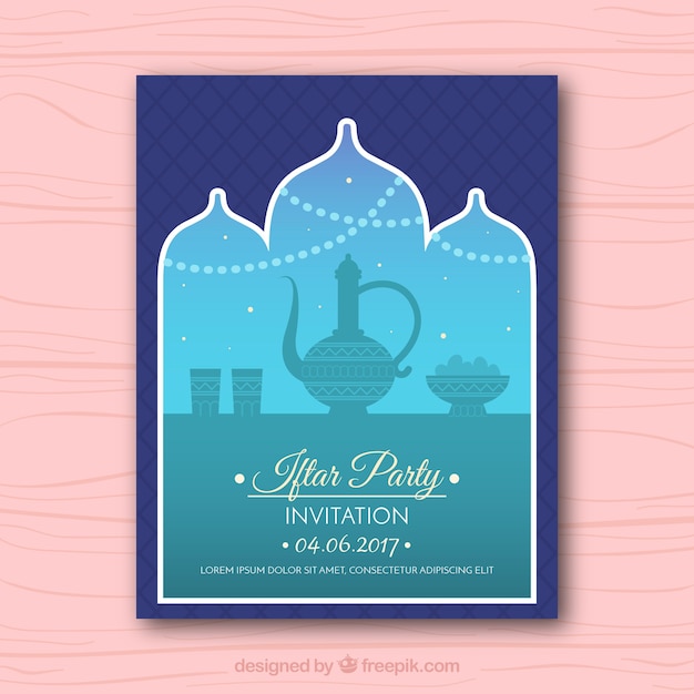 Invitation De Fête Iftar