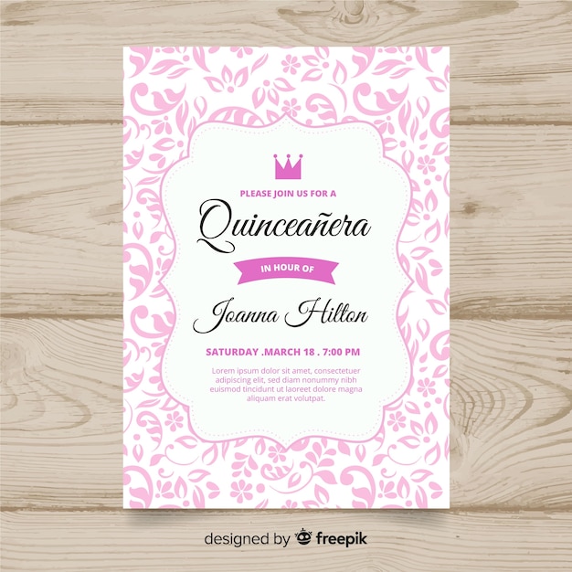 Invitation à La Fête Quinceañera