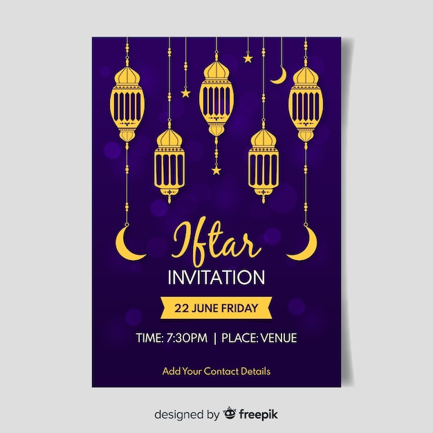 Invitation Iftar Plat