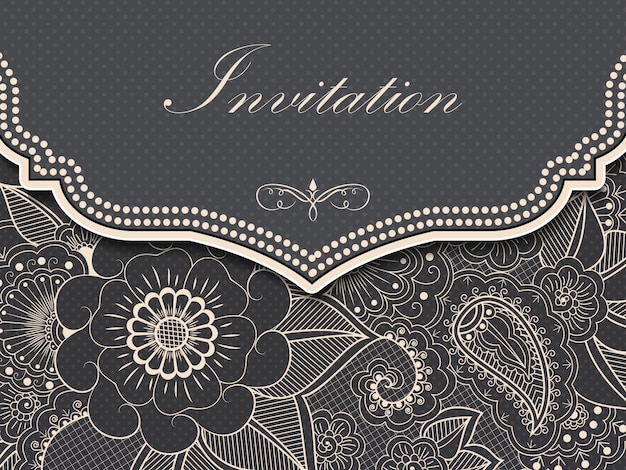 Invitation de mariage et carte d&#39;annonce avec oeuvre d&#39;art floral