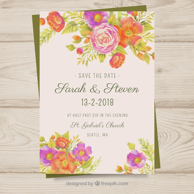 Invitation De Mariage Chic